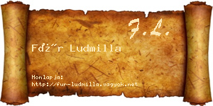 Für Ludmilla névjegykártya